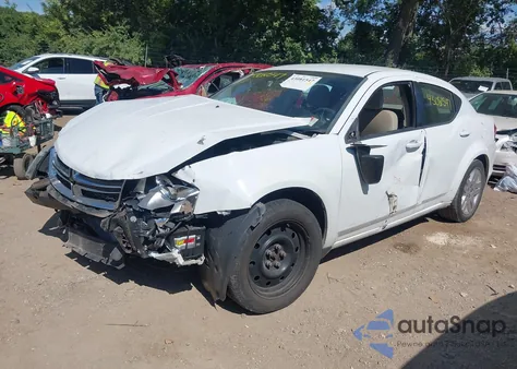 2014 Dodge Avenger Se из США, поврежденный, VIN 1C3CDZAB1EN113122